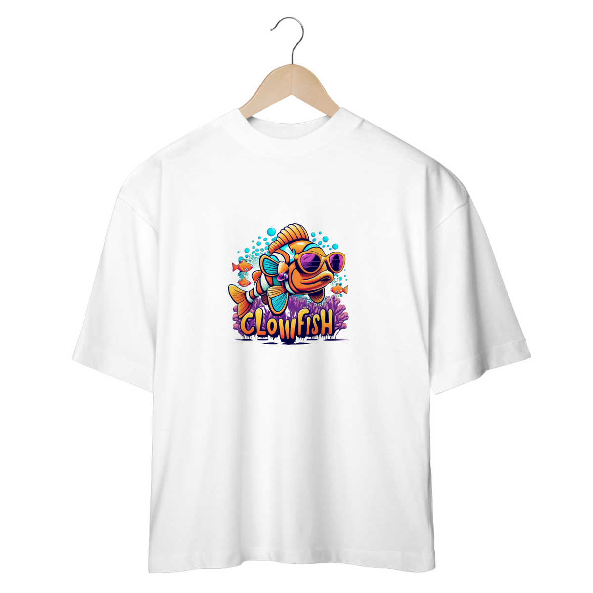 Nome do produto: CAMISETA OVERSIZED, CLOWFISH