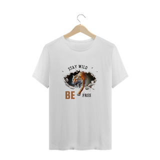 Nome do produtoCAMISETA T-SHIRT PLUS SIZE, TIGER STAY WILD BE FREE