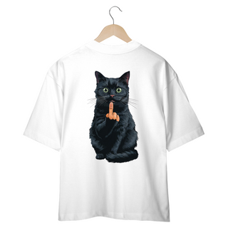 Nome do produtoCAMISETA OVERSIZED COSTAS, BLACK CAT FINGER