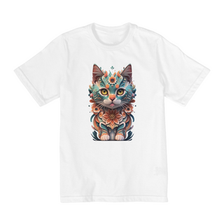 Nome do produtoCAMISETA QUALITY INFANTIL COLORFUL CAT- 2 A 8 ANOS