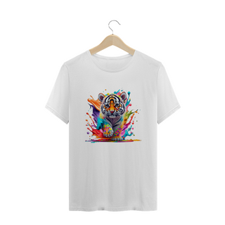 Nome do produtoCAMISETA T-SHIRT PLUS SIZE, COLORFUL TIGER