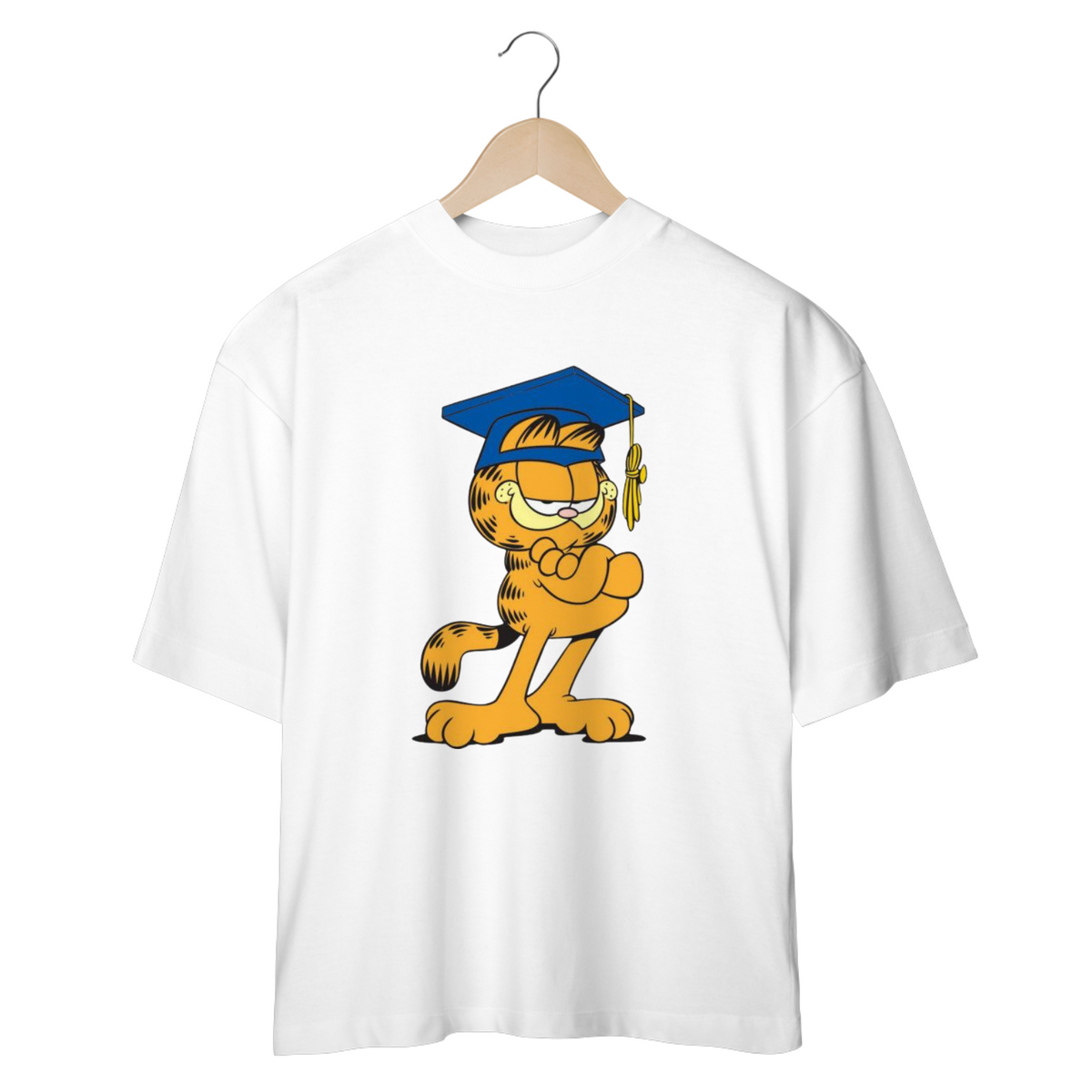 Nome do produto: CAMISETA OVERSIZED, GARFIELD FORMATURA