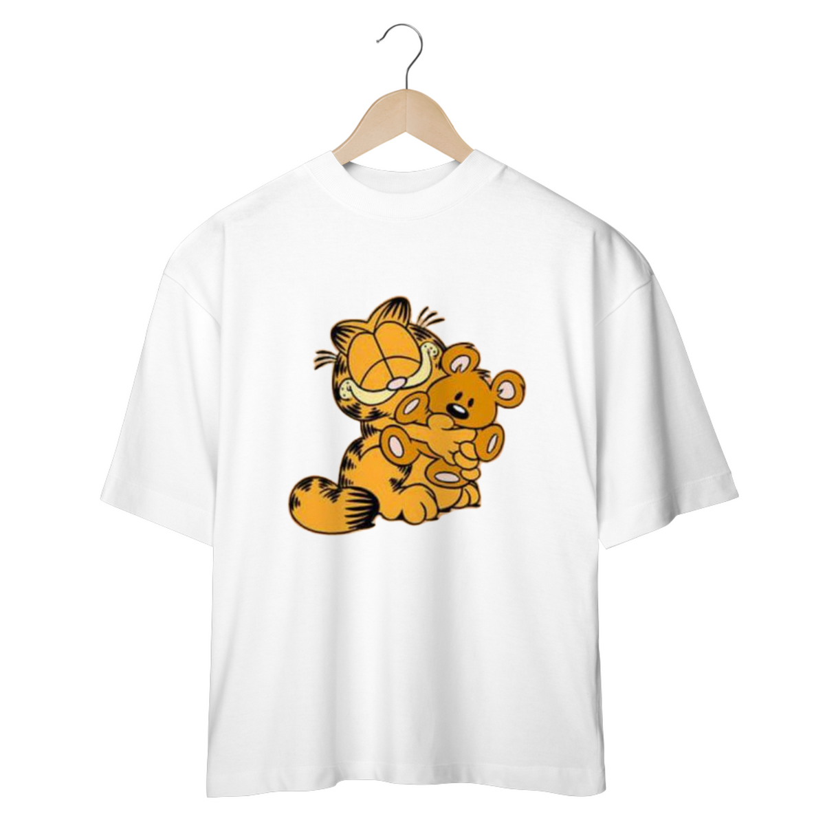 Nome do produto: CAMISETA OVERSIZED, GARFIELD