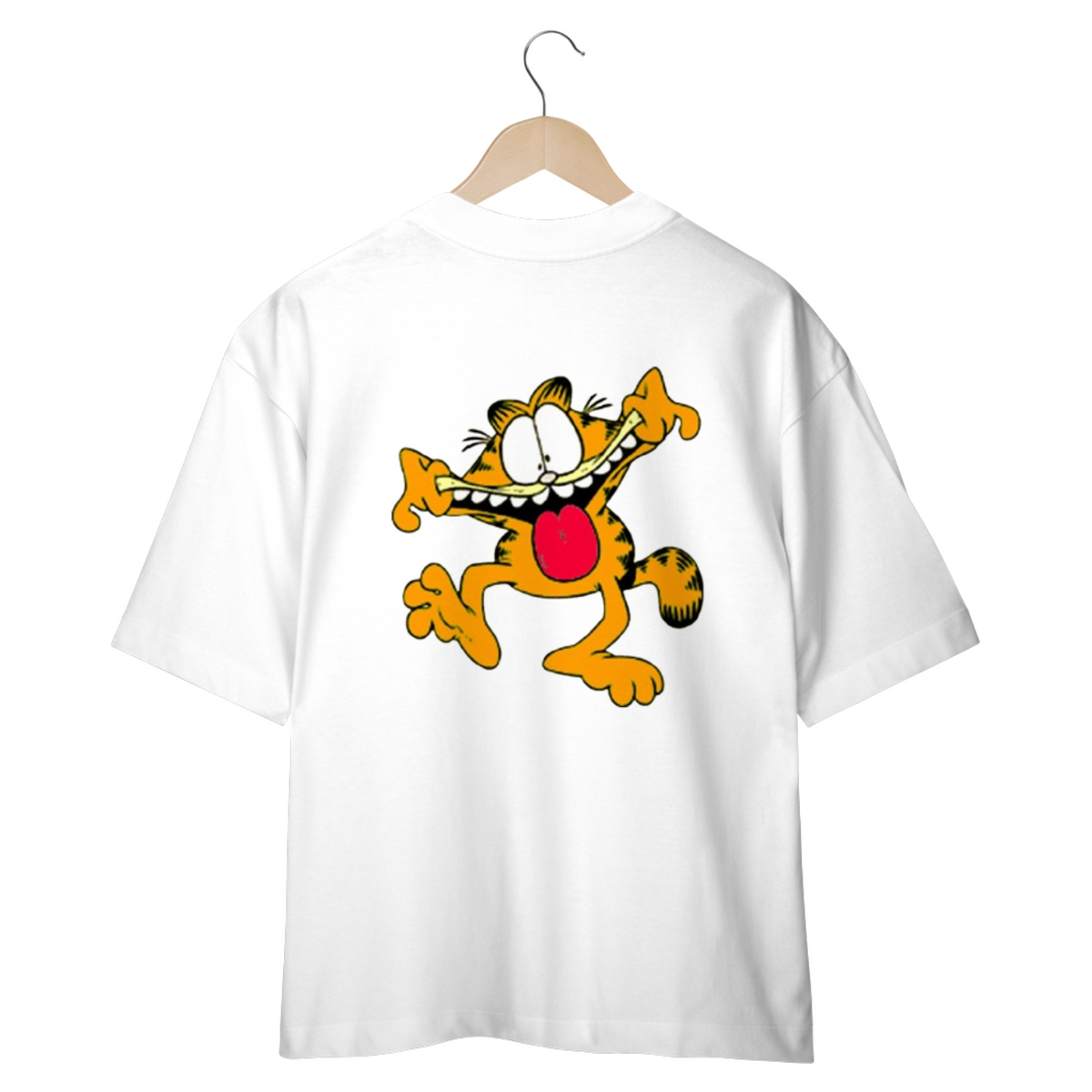 Nome do produto: CAMISETA OVERSIZED, GARFIELD