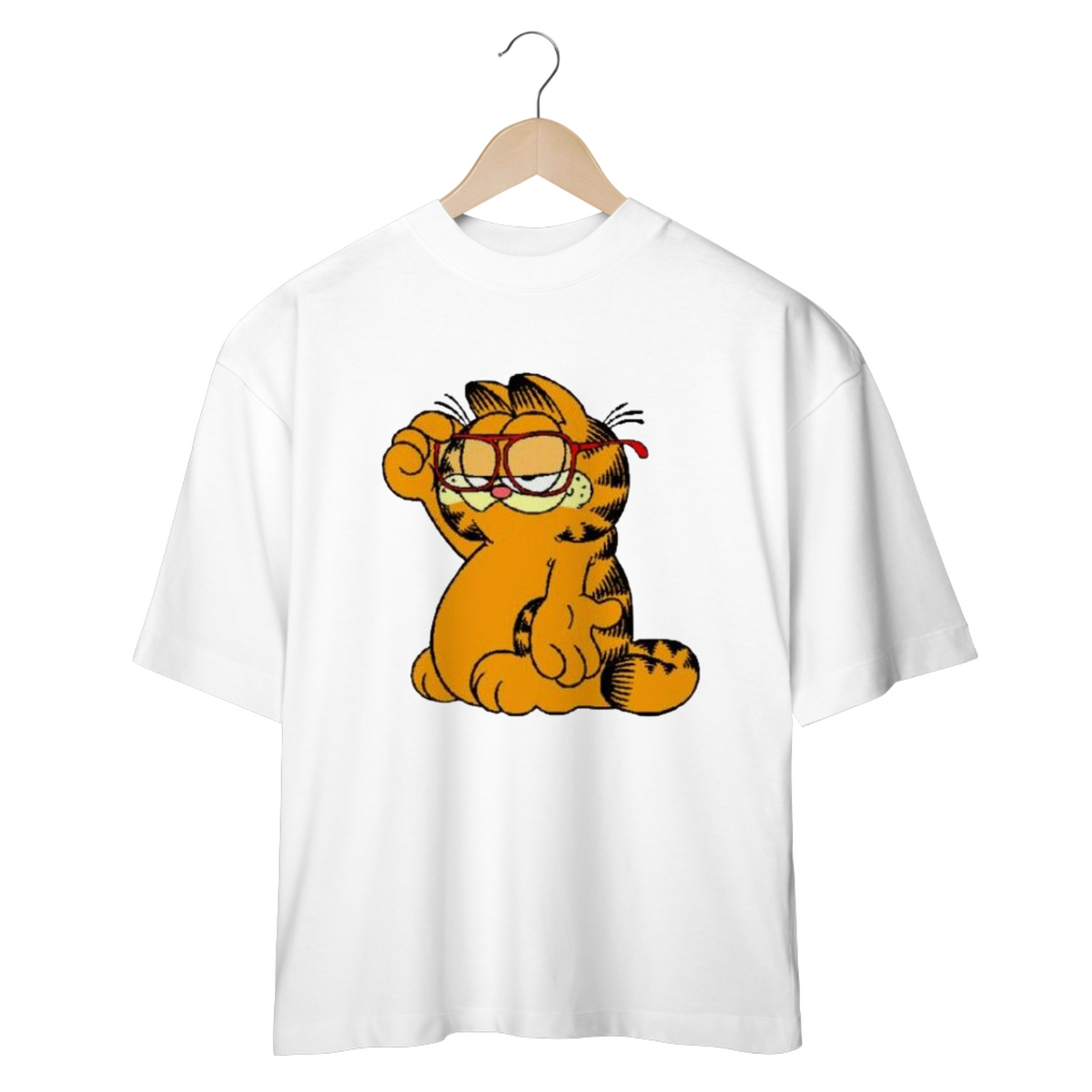 Nome do produto: CAMISETA OVERSIZED, GARFIELD 