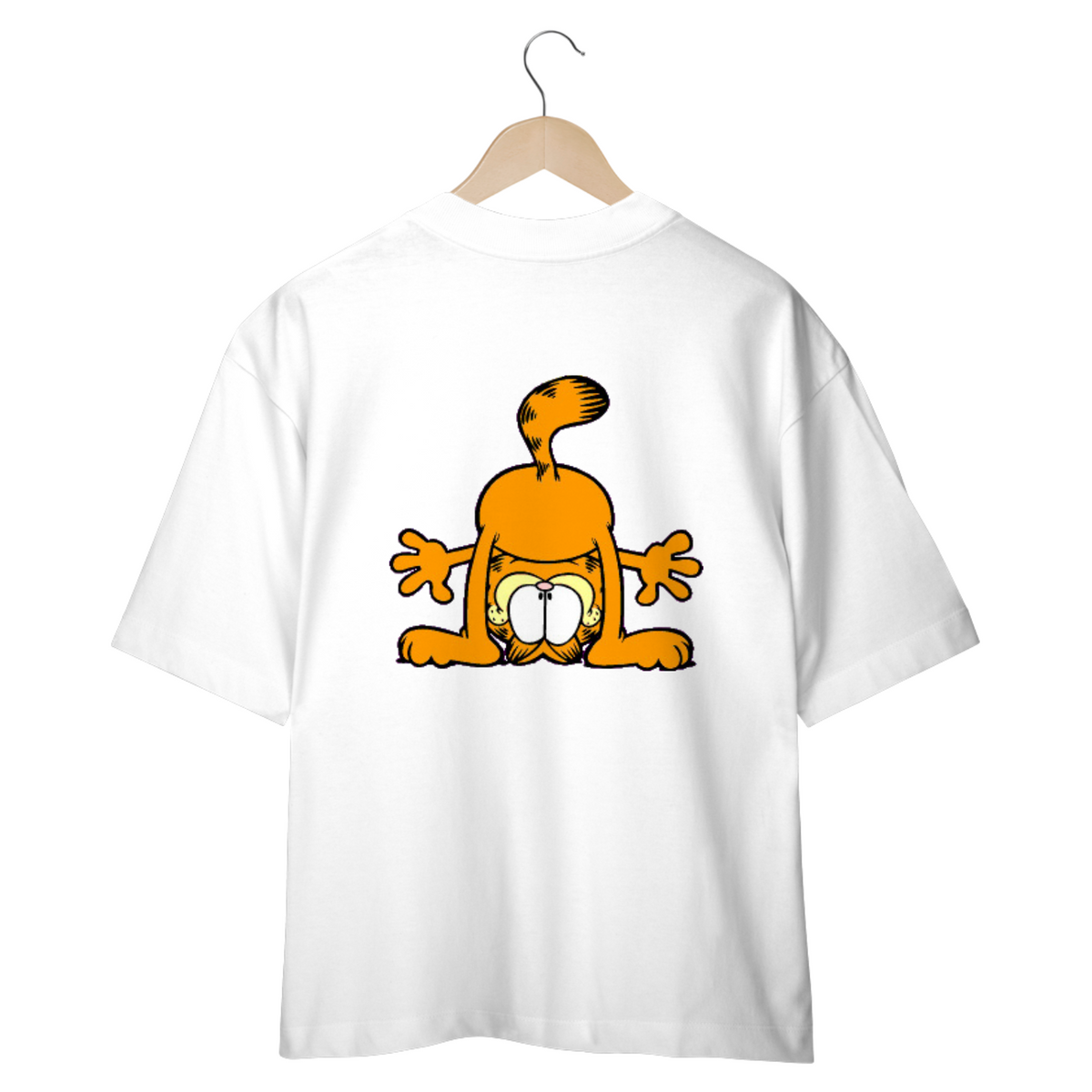 Nome do produto: CAMSIETA OVERSIZED COSTAS, CAT GARFIELD