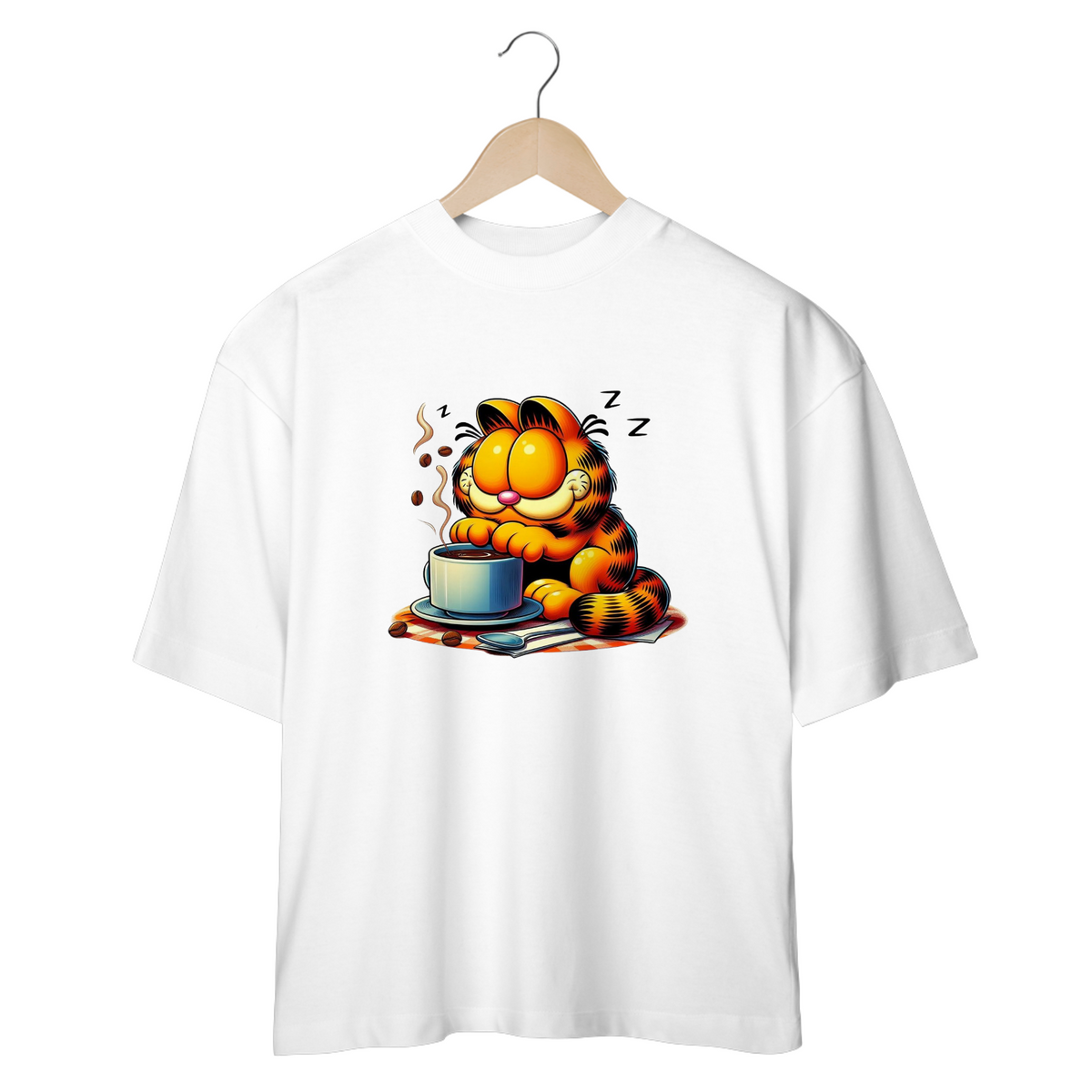 Nome do produto: CAMISETA OVERSIZED CAT, GARFIELD