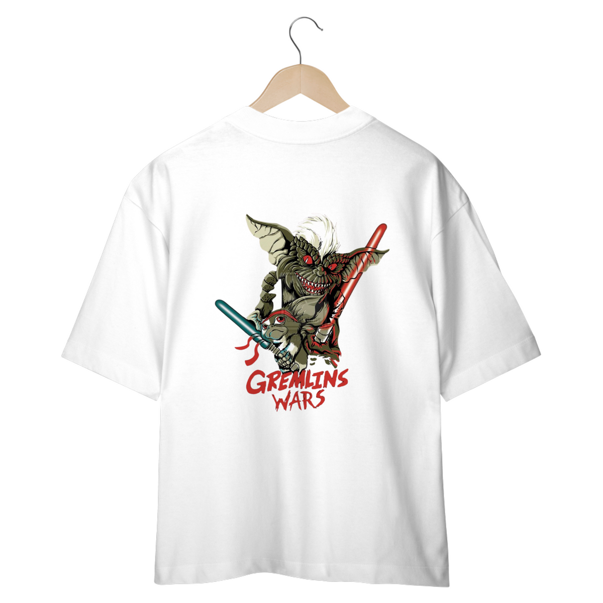 Nome do produto: CAMISETA OVERSIZED COSTAS, FILME GREMLINS WARS