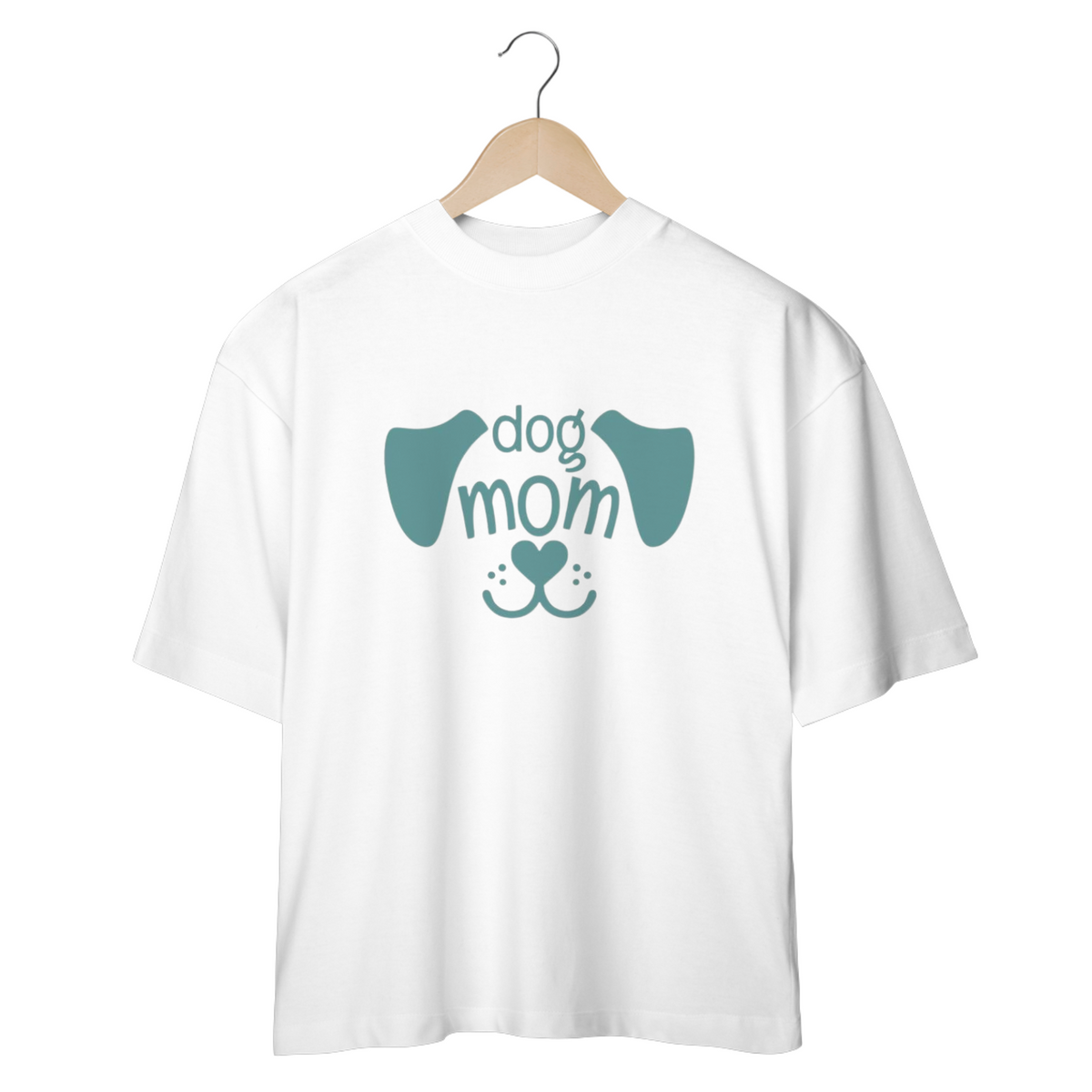 Nome do produto: CAMISETA OVERSIZED, DOG MOM