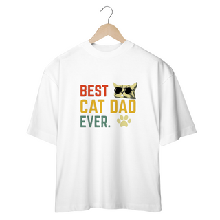 Nome do produtoCAMISETA OVERSIZED, BEST CAT DAD EVER