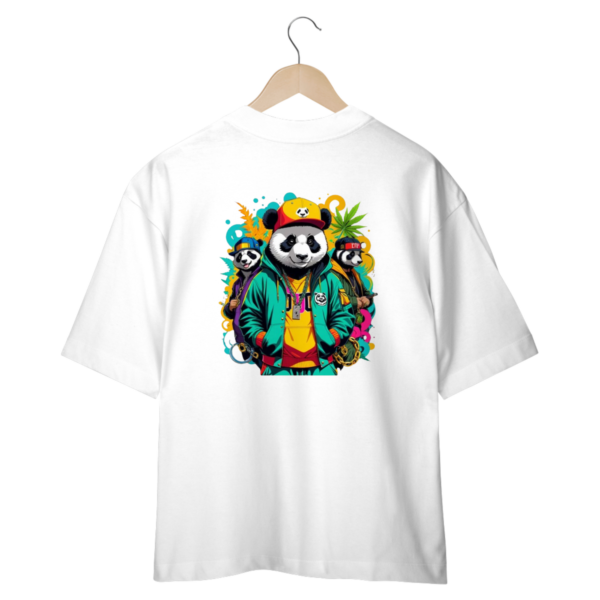 Nome do produto: CAMISETA OVERSIZED, PANDA