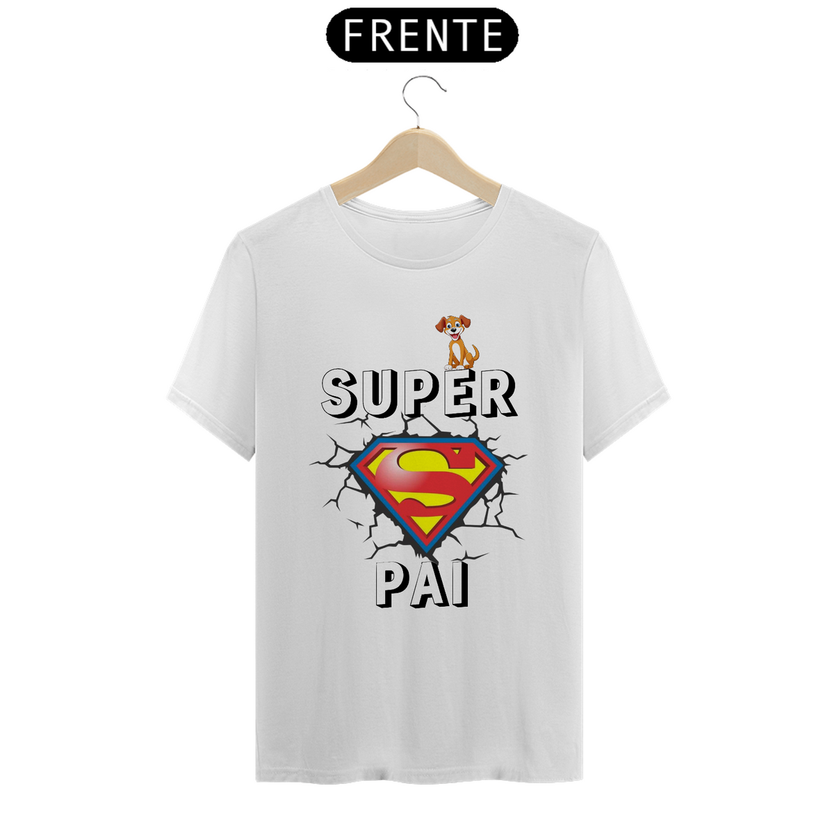 Nome do produto: CAMISETA T-SHIRT PRIME DOG, SUPER PAI