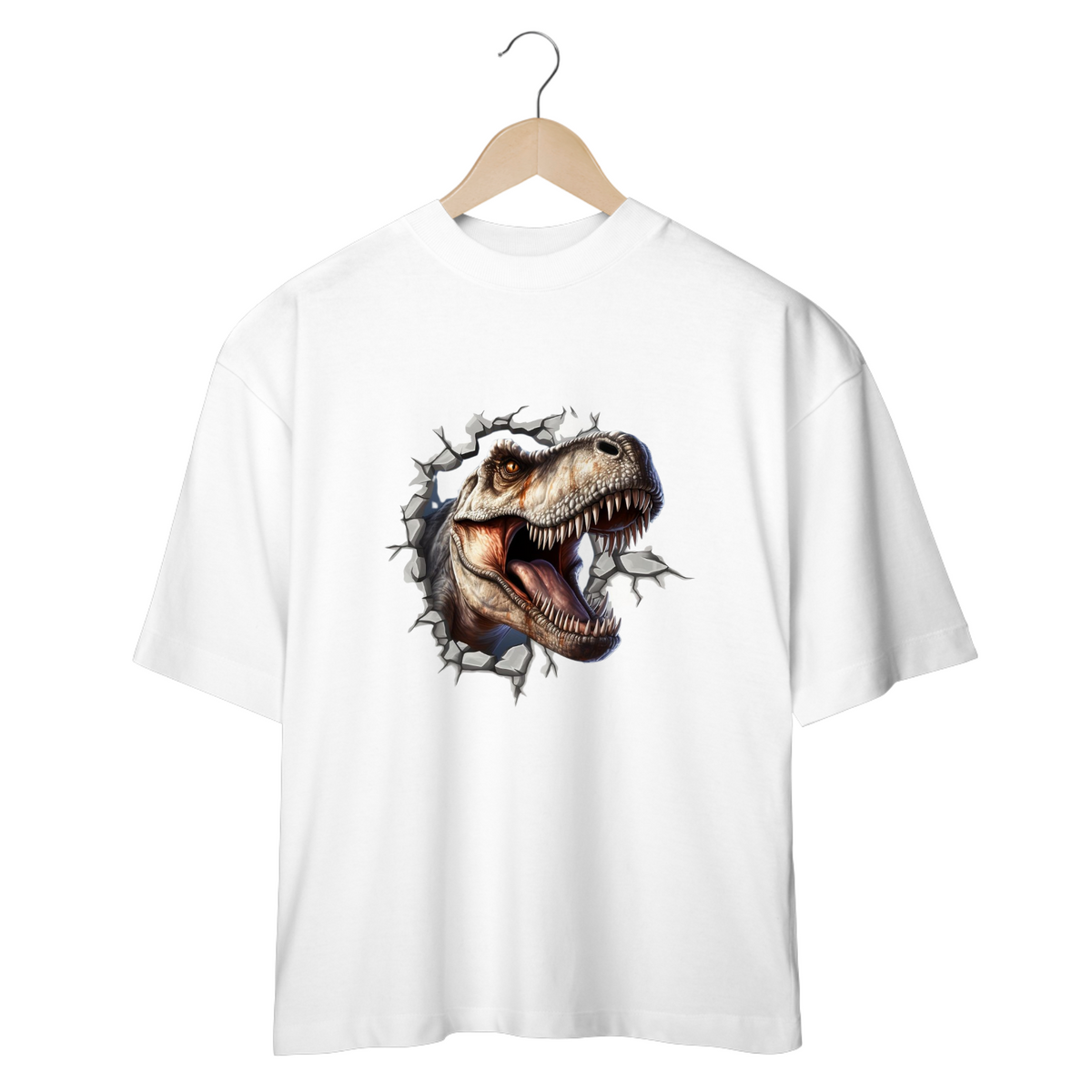 Nome do produto: CAMISETA OVERSIZED, DINOSSAURO