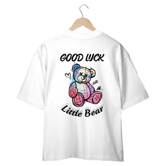 CAMISETA OVERSIZED COSTAS, URSINHO GOOD LUCK