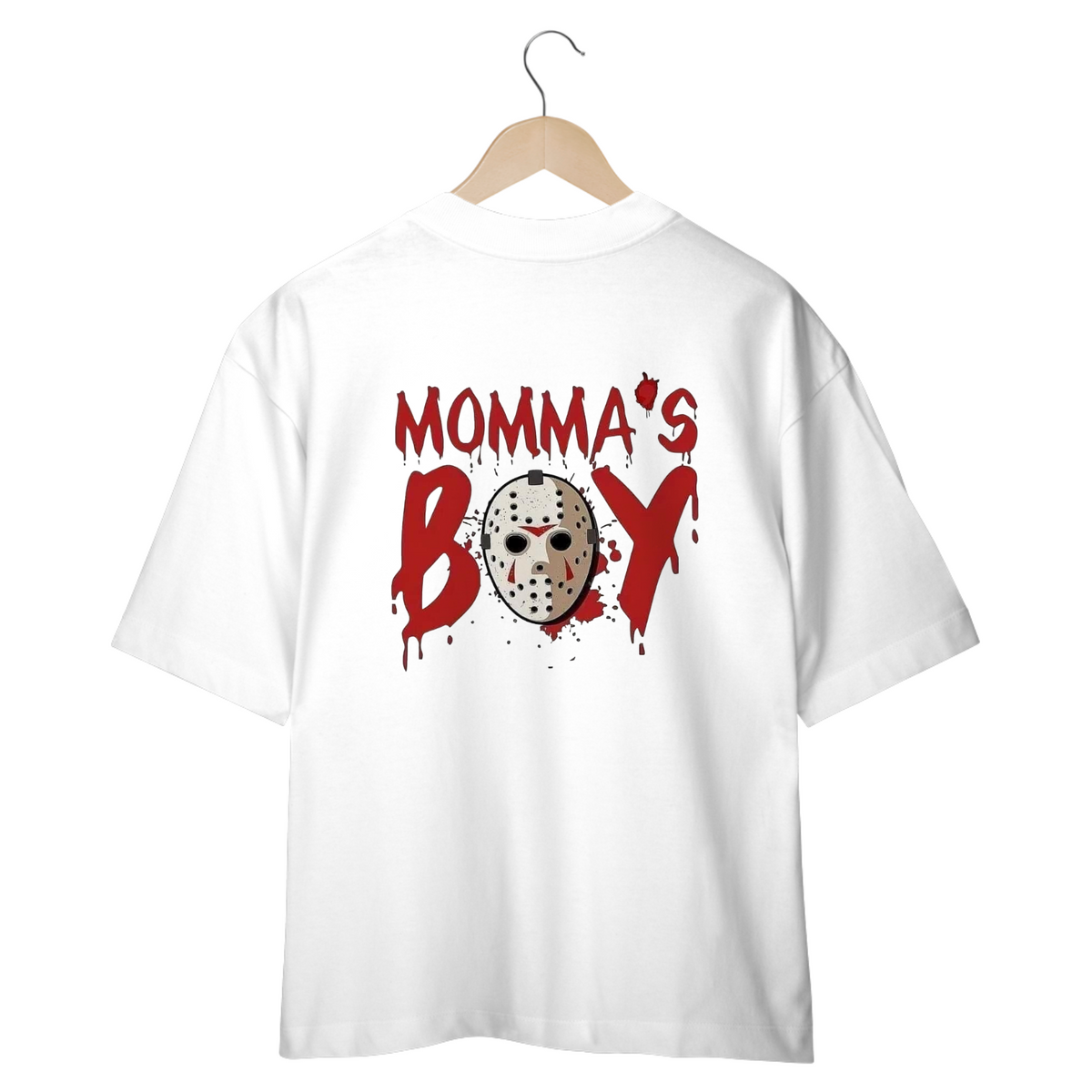 Nome do produto: CAMISETAS OVERSIZED COSTAS MEME, MOMMA´S BOY