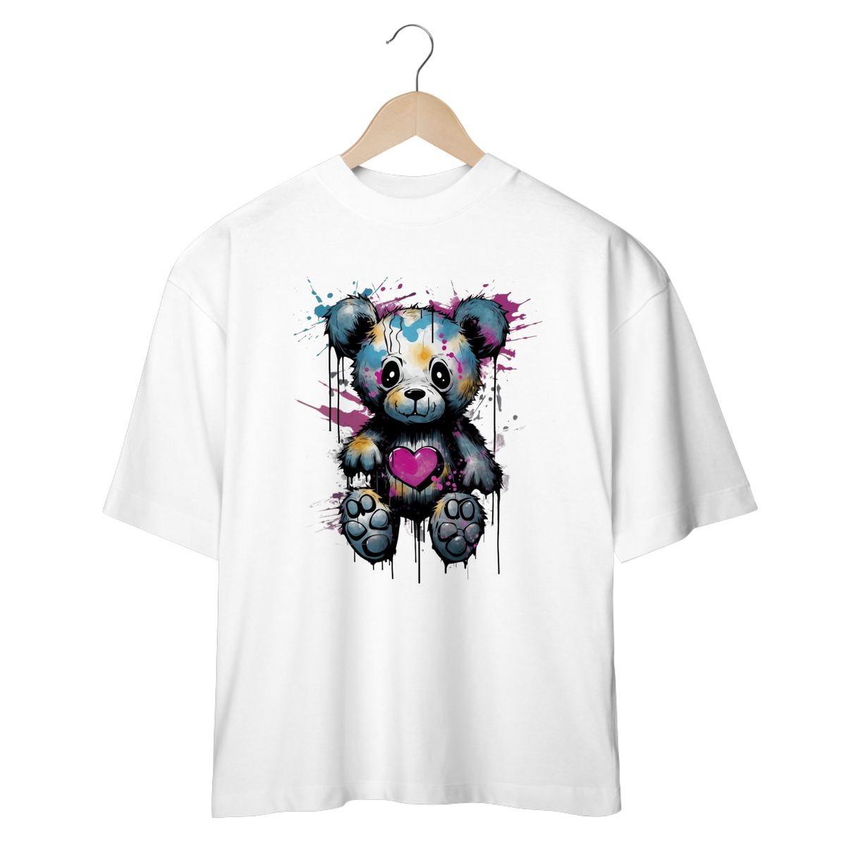 Nome do produto: CAMISETA OVERSIZED, EMO BEAR