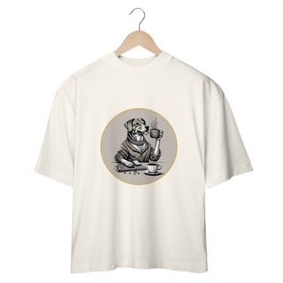 Nome do produtoCAMISETA OVERSIZED DOG, GOLDEN COFFEE OVAL PB