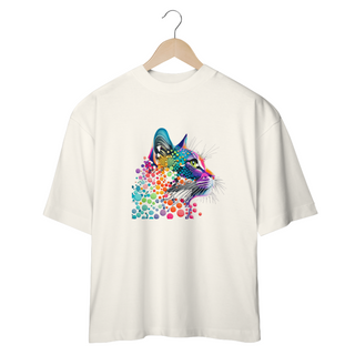 Nome do produtoCAMISETA OVERSIZED, COLORFUL CAT