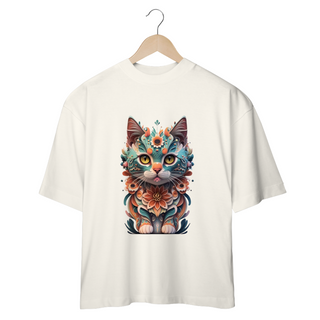 Nome do produtoCAMISETA OVERSIZED, CAT COLORFUL