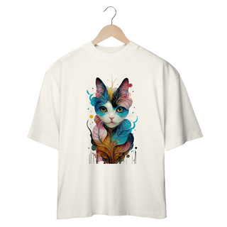 Nome do produtoCAMISETA OVERSIZED, COLORFUL CAT