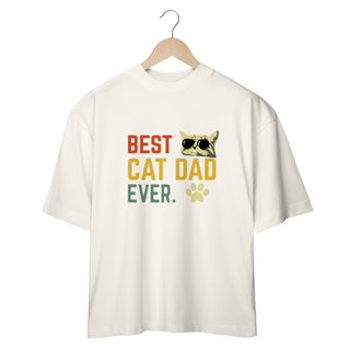 Nome do produtoCAMISETA OVERSIZED, BEST CAT DAD EVER