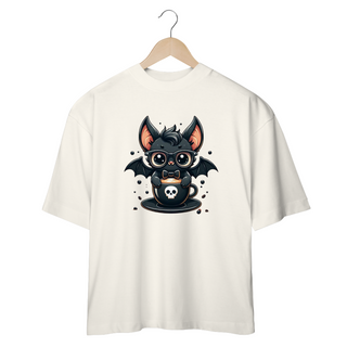 Nome do produtoCAMISETA OVERSIZED, CAT MORCEGO HALLOWEEN