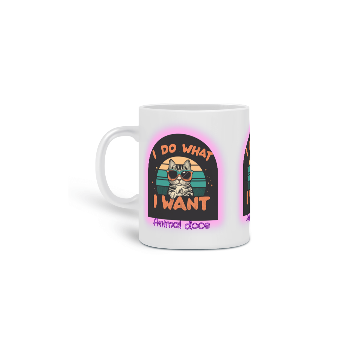 Nome do produto:  CANECA PERSONALIZADA CRIATIVA EM CERÂMICA, 325ML C/03 LADOS CAT I DO WHAT I WANT