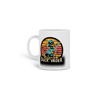 Nome do produto CANECA PERSONALIZADA CRIATIVA EM CERÂMICA, 320ML C/02 LADOS DUCK VADER STAR WARS