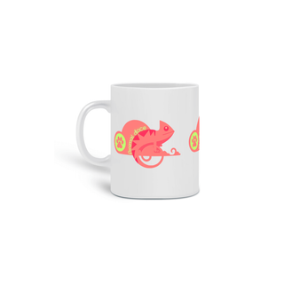 Nome do produto CANECA PERSONALIZADA CRIATIVA EM CERÂMICA, 325ML C/03 LADOS LIZARD