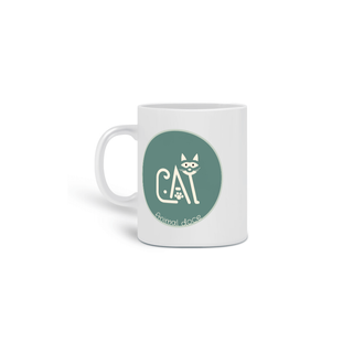 Nome do produto CANECA PERSONALIZADA CRIATIVA EM CERÂMICA, 325ML C/02 LADOS CAT LETRAS