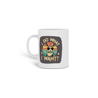 Nome do produto CANECA PERSONALIZADA CRIATIVA EM CERÂMICA, 325ML C/02 LADOS  HABBIT I DO WHAT I WANT