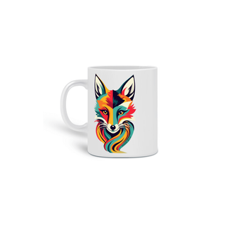 Nome do produto CANECA PERSONALIZADA CRIATIVA EM CERÂMICA, 325ML C/02 LADOS COLOR FOX