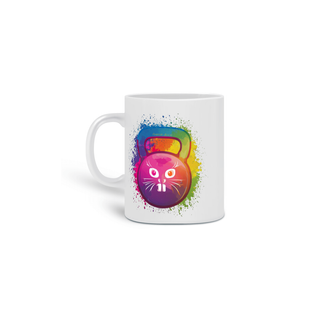 Nome do produtoCANECA PERSONALIZADA CRIATIVA EM CERÂMICA, 320ML C/02 LADOS, KETTLEBELL 