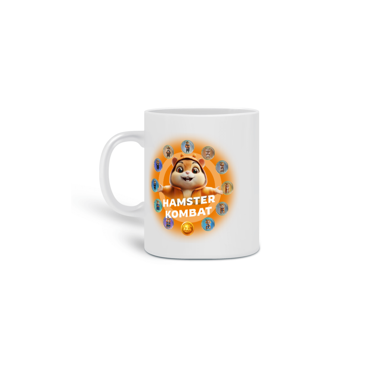 Nome do produto:  CANECA PERSONALIZADA CRIATIVA EM CERÂMICA, 325ML C/02 LADOS,  HAMSTER KOMBAT-2