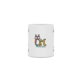 Nome do produtoCANECA PERSONALIZADA CRIATIVA EM CERÂMICA, 325ML C/03 LADOS COFFEE CAT