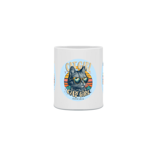 Nome do produto CANECA PERSONALIZADA CRIATIVA EM CERÂMICA, 320ML C/03 LADOS CAT GIRL