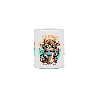 Nome do produto CANECA PERSONALIZADA CRIATIVA EM CERÂMICA, 325ML C/03 LADOS WOLF  I DO WHAT I WANT