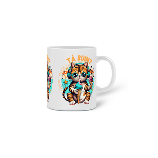 Nome do produto CANECA PERSONALIZADA CRIATIVA EM CERÂMICA, 325ML C/03 LADOS WOLF  I DO WHAT I WANT