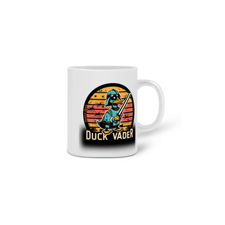 Nome do produto CANECA PERSONALIZADA CRIATIVA EM CERÂMICA, 320ML C/02 LADOS DUCK VADER STAR WARS