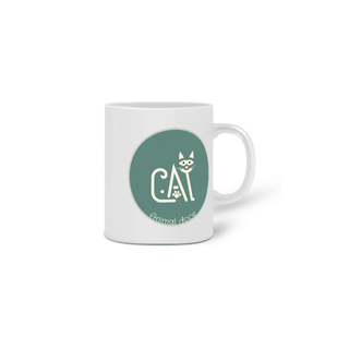 Nome do produto CANECA PERSONALIZADA CRIATIVA EM CERÂMICA, 325ML C/02 LADOS CAT LETRAS