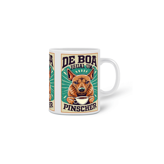 Nome do produtoCANECA PERSONALIZADA CRIATIVA EM CERÂMICA, 320ML C/03 LADOS DOG DE BOA IGUAL UM PINSCHER 