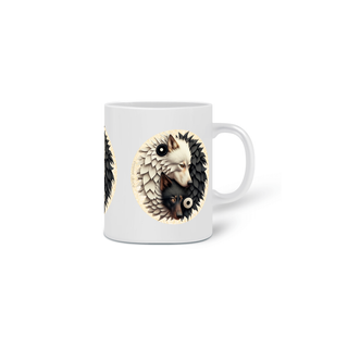 Nome do produtoCANECA PERSONALIZADA CRIATIVA EM CERÂMICA, 325ML C/03 LADOS WOLF YIN YANG