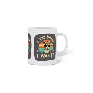 Nome do produtoCANECA PERSONALIZADA CRIATIVA EM CERÂMICA, 325ML C/03 LADOS RABBIT I DO WHAT I WANT