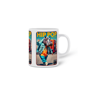 Nome do produtoCANECA PERSONALIZADA CRIATIVA EM CERÂMICA, 325ML C/03 LADOS RHINO HIP POP