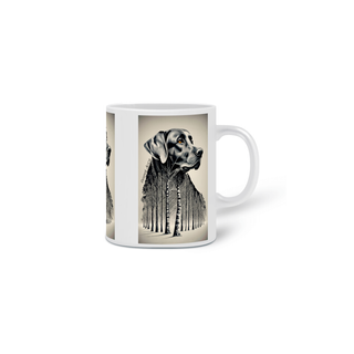 Nome do produtoCANECA PERSONALIZADA CRIATIVA EM CERÂMICA 320ML 03 LADOS, DOG GOLDEN ARVORE PB