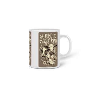 Nome do produtoCANECA PERSONALIZADA CRIATIVA EM CERÂMICA 325ML 03 LADOS, TAURUS BE KIND