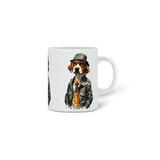 Nome do produtoCANECA PERSONALIZADA CRIATIVA EM CERÂMICA 325ML 03 LADOS, DOG BEAGLE