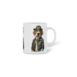 Nome do produtoCANECA PERSONALIZADA CRIATIVA EM CERÂMICA 320ML 03 LADOS, DOG BEAGLE