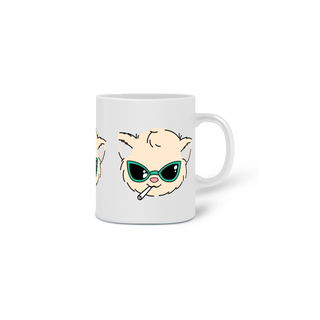 Nome do produto CANECA PERSONALIZADA CRIATIVA EM CERÂMICA, 325ML C/03 LADOS, CAT CANNABIS