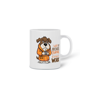 Nome do produtoCANECA PERSONALIZADA CRIATIVA EM CERÂMICA, 325ML C/02 LADOS, DOG COFFEE